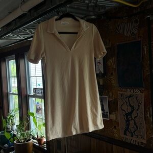 Reformation yellow terrycloth dress